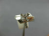 ESTATE 18K WHITE GOLD FOUR PRONG MATTE & SHINY SEMI MOUNT ENGAGEMENT RING #24594