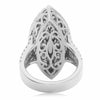 GIA LARGE 9.11CT DIAMOND & AAA RUBY PLATINUM MARQUISE SHAPE HALO FILIGREE RING