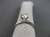 ESTATE .66CT DIAMOND 14KT WHITE GOLD CLASSIC SOLITAIRE ENGAGEMENT RING BEAUTIFUL
