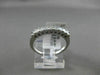 ESTATE .50CT PRINCESS DIAMOND 14K WHITE GOLD 3D 9 STONE WEDDING ANNIVERSARY RING