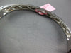 ESTATE WIDE 3.35CT DIAMOND 18KT WHITE GOLD 3D MULTI ROW FILIGREE BANGLE BRACELET
