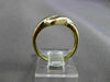 ESTATE .12CT ROUND DIAMOND 14KT YELLOW GOLD 3 STONE CHANNEL INFINITY RING #14197