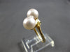 ESTATE AAA SOUTH SEA PEARL 14KT YELLOW GOLD CLASSIC CRISS CROSS LOVE RING 28165