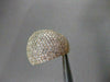 ESTATE EXTRA LARGE 3.83CT DIAMOND 14KT ROSE GOLD MULTI ROW PAVE RING BEAUTIFUL!