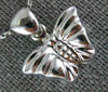 ESTATE 14KT WHITE GOLD 3D HANDCRAFTED CLASSIC BUTTERFLY FLOATING PENDANT #25153
