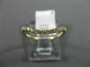 ESTATE .20CT DIAMOND 14KT YELLOW GOLD 3D FLEXIBLE SEMI ETERNITY ANNIVERSARY RING