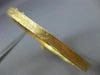 ANTIQUE AAA OPAL 14KT YELLOW GOLD 3D FILIGREE FLOWER BANGLE BRACELET #19984