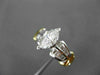 ESTATE WIDE 1.52CT MARQUISE DIAMOND PLATINUM & 18KT GOLD ENGAGEMENT RING #21646