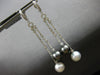 LARGE 1.07CT DIAMOND AAA TAHITIAN & AAA SOUTH SEA PEARL 18KT WHITE GOLD EARRINGS