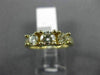 ESTATE 1.0CT DIAMOND 14KT YELLOW GOLD 3D CLASSIC ROUND 3 STONE ENGAGEMENT RING