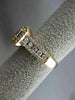 ESTATE LARGE 1.13CT ROUND & BAGUETTE DIAMOND 18KT ROSE GOLD HALO ENGAGEMENT RING