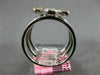 LARGE .41CT WHITE & PINK DIAMOND 18KT TRI COLOR GOLD MULTI ROW FLOWER FUN RING