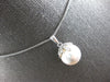.15CT DIAMOND & AAA SOUTH SEA PEARL 14KT WHITE GOLD PALM TREE FLOATING PENDANT