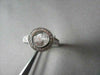 ESTATE .50CT DIAMOND 14KT WHITE GOLD 3D CLASSIC FILIGREE BEZEL ENGAGEMENT RING