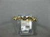 ESTATE .29CT DIAMOND 14KT YELLOW GOLD ETERNITY INFINITY WEDDING ANNIVERSARY RING