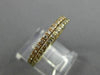 ESTATE .36CT DIAMOND 18KT YELLOW & ROSE GOLD SEMI ETERNITY DOUBLE STACKABLE RING