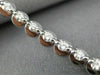 ANTIQUE 2.26CT ROUND DIAMOND 18KT WHITE GOLD 3D CIRCULAR TENNIS BRACELET #14542