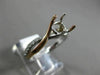 ESTATE .17CT DIAMOND 14KT WHITE & ROSE GOLD INFINITY SEMI MOUNT ENGAGEMENT RING
