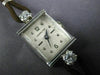 ANTIQUE LADY HAMILTON .35CT DIAMOND 14KT WHITE GOLD 3D ART DECO WATCH #499