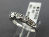ESTATE .60CT DIAMOND 14KT WHITE GOLD 3 STONE WEDDING ANNIVERSARY RING #22946