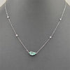 1.85CT DIAMOND & AAA PARAIBA TOURMALINE 18KT WHITE GOLD 3D BY THE YARD NECKLACE