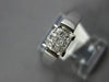 ESTATE .25CT DIAMOND 14KT WHITE GOLD PRINCESS INVISIBLE SQUARE ENGANGEMENT RING