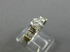 ESTATE .97CT DIAMOND PLATINUM & 18KT YELLOW GOLD CLASSIC ENGAGEMENT RING #25518