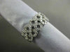 ESTATE WIDE .81CT DIAMOND 18KT WHITE GOLD SEMI ETERNITY WEDDING ANNIVERSARY RING