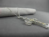 ESTATE EXTRA LARGE .45CT DIAMOND 14K WHITE & YELLOW GOLD 3D CROSS PENDANT #12476