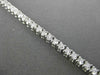 ESTATE 2.96CT DIAMOND 14KT WHITE GOLD CLASSIC FOUR PRONG 2mm TENNIS BRACELET