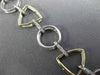 ESTATE WIDE & LONG .25CT DIAMOND 14K WHITE & YELLOW GOLD 3D MULTI SHAPE BRACELET
