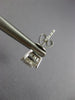 .92CT DIAMOND 18KT WHITE GOLD 3D KITE CUT & BAGUETTE INVISIBLE HANGING EARRINGS