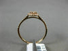 ESTATE .31CT DIAMOND 14K ROSE GOLD CLUSTER OVAL HALO SEMI ETERNITY PROMISE RING