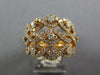 LARGE 2.09CT DIAMOND 18KT ROSE GOLD MULTI ROW INFINITY ETOILE ANNIVERSARY RING