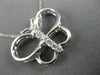 ESTATE LARGE .30CT DIAMOND 14KT WHITE GOLD 3D FLYING BUTTERFLY PENDANT #21923