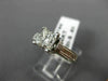 ESTATE GIA LARGE 1.71CT DIAMOND 14KT WHITE GOLD MILGRAIN ENGAGEMENT RING #25786