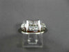 ESTATE WIDE .75CT DIAMOND 18KT WHITE GOLD INVISIBLE PRINCESS SQUARE RING #22114