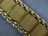 ANTIQUE WIDE AND LONG 14KT YELLOW GOLD 3D ROPE CLASSIC WEAVE MESH BRACELET #1924