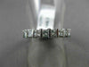 ESTATE 2.20CT PRINCESS DIAMOND 14KT WHITE GOLD 3D ETERNITY ANNIVERSARY RING 2591