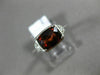 1.76CT DIAMOND & AAA GARNET 14KT WHITE GOLD 3D FILIGREE FRIENDSHIP PROMISE RING