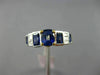 ESTATE 2.46CT DIAMOND & SAPPHIRE 18KT TWO TONE GOLD 3D FILIGREE ENGAGEMENT RING