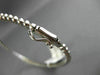 ESTATE WIDE .86CT DIAMOND 14KT WHITE GOLD 3D CLUSTER PEAR SHAPE BEADED BANGLE