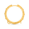 .18CT DIAMOND 14KT YELLOW GOLD 3D MULTI CIRCULAR FLOATING HOOP HANGING EARRINGS