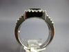 .90CT DIAMOND & AAA SAPPHIRE 14KT WHITE GOLD PRINCESS & ROUND INVISIBLE FUN RING