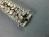 ESTATE LARGE 21.23CT WHITE & PINK DIAMOND 18K WHITE & ROSE GOLD TENNIS BRACELET