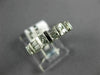 ESTATE .60CT ROUND & BAGUETTE DIAMOND 14KT WHITE GOLD 3D ANNIVERSARY RING #9498