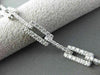 ESTATE WIDE 2.58CT DIAMOND 14KT WHITE GOLD RECTANGULAR CLASSIC TENNIS BRACELET