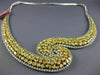 ESTATE EXTRA LARGE 35.53CT WHITE & FANCY YELLOW DIAMOND 18K 2 TONE GOLD NECKLACE