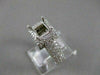 ESTATE 1.64CTW DIAMOND 14KT WHITE GOLD PAVE SEMI MOUNT ENGAGEMENT RING #19867