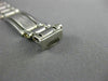 ESTATE WIDE & LONG 14KT WHITE GOLD HANDCRAFTED ITALIAN MENS BRACELET #22779